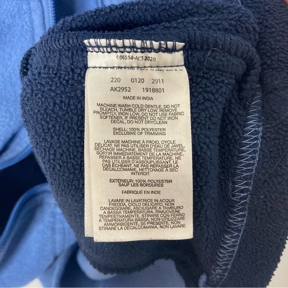Columbia Size Small Zippered 2-Tone Fleece Jacket Blue Gorpcore Hiking Outdoor - Picture 8 of 8
